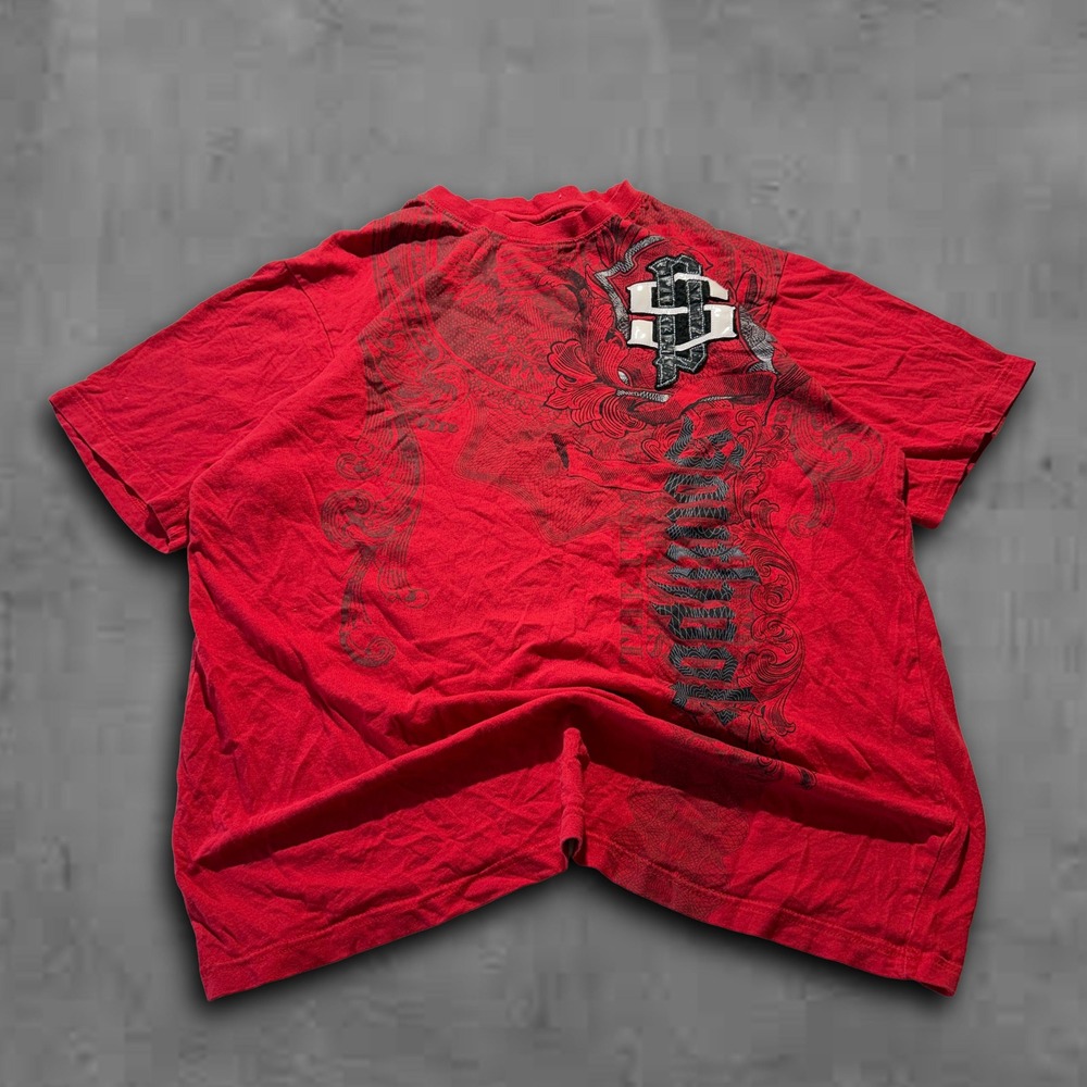 Y2K Relaxed Red‎ Southpole 2000s Streetwear Tee
